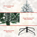 180/240 Cm Snow Flocked Artificial Christmas Tree with 600/1010 Tips