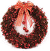 40Cm Large Christmas Tinsel Wreath with Bell Wall Hanging Window Xmas Decoration