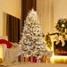 180 Cm Artificial Christmas Tree Pre-Lit Hinged Xmas Tree with 270 Warm White LED Lights