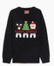 Boys Gaming Christmas Jumper Kids Xmas Sweater Black Knit Festive Gamer Pullover