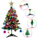60Cm Desktop Mini Small Christmas Tree with LED Lights Table Top Xmas Tree Decor