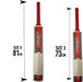 Cricket Set in Mesh Carry Bag Suitable for Approximate Ages 8-12 Years.Size 3/5