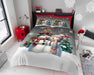 Xmas Duvet Quilt Cover Pillowcase Soft Reversible Printed Bedding Set All Size
