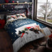CHRISTMAS XMAS DUVET COVER SET Reversible Quilt Bedding Single Double King Size