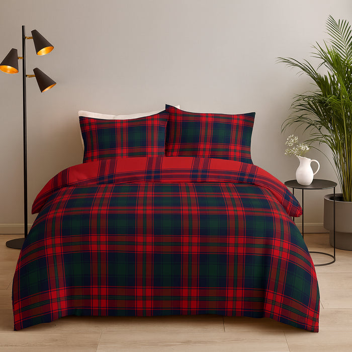 Xmas Duvet Quilt Cover Pillowcase Soft Reversible Printed Bedding Set All Size