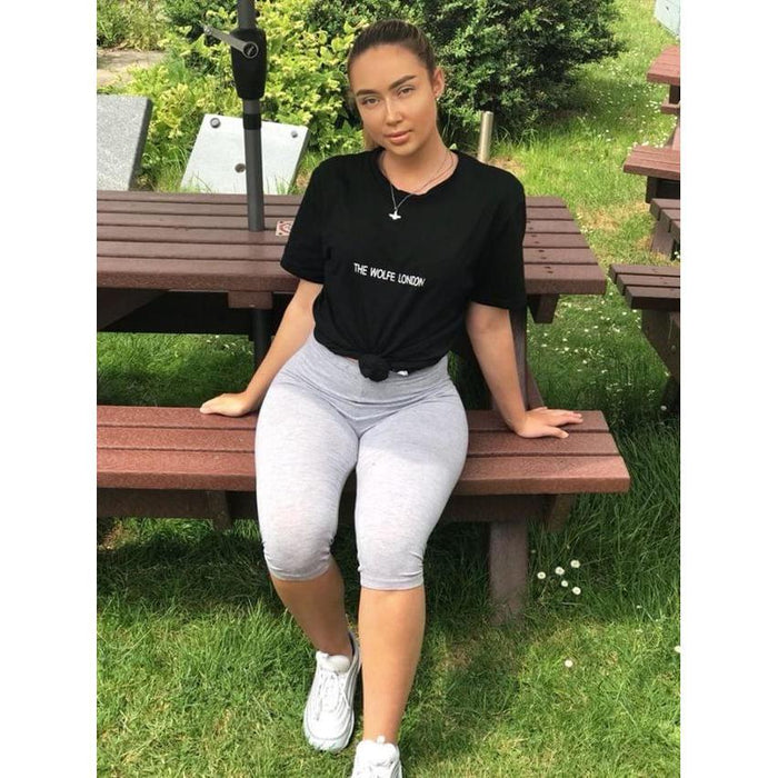 Knight Black Oversized T-shirt - Samanta Factory