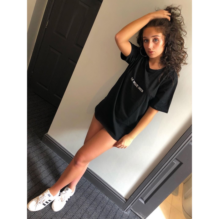 Knight Black Oversized T-shirt - Samanta Factory