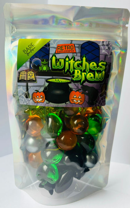 Halloween bath pearls in spooky shapes with fruity and floral scents.