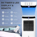 Portable Air Cooler | 3-Speed Evaporative with Ice Boxes, Humidifier & Oscillation – Timer & Sleep Mode - Samanta Factory