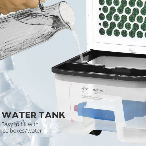 Portable Air Cooler | 3-Speed Evaporative with Ice Boxes, Humidifier & Oscillation – Timer & Sleep Mode - Samanta Factory