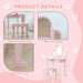 Kids Dressing Table and Stool w/ Mirror and Drawer, for Ages 3-6 Years - Pink - Samanta Factory