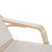 Rocking Chair Recliner Armchair with Adjustable Footrest, Cream White - Samanta Factory