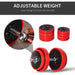 20KGS Dumbbell & Barbell  Adjustable Ergonomic Set Exercise in Home Gym HOMCOM - Samanta Factory