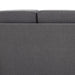 Dark Grey Linen 2-Seater Sofa | Modern Upholstered Loveseat with Armrests – 141cm Wide - Samanta Factory