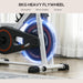 Heavy-duty indoor spin bike with 8kg flywheel, LCD display, and adjustable resistance for home workouts
