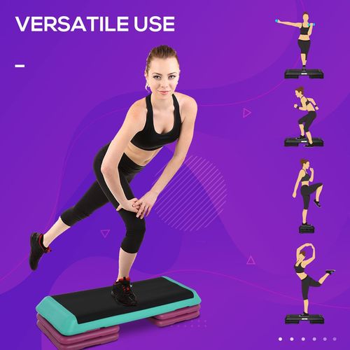 10/15/20cm Aerobic Steppers Compact Stepper for Indoor Exercise Workout HOMCOM - Samanta Factory