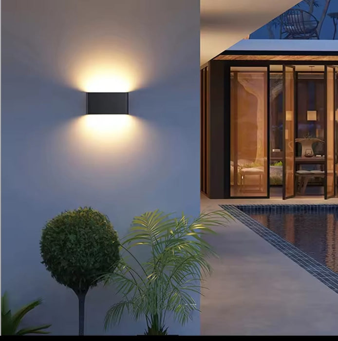 Waterproof LED wall lamp for indoor hallway or outdoor garden lighting