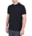 Men’s black short sleeve polo shirt with 3-button placket – 100% cotton golf wear UK