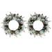 Lighted Christmas Wreath – Snow-Flocked LED Fir Design - Samanta Factory