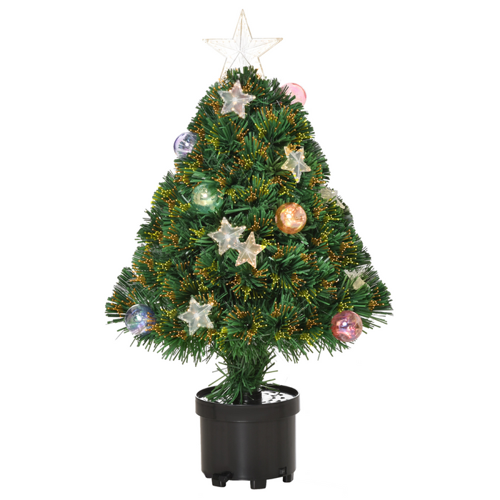 Tabletop Christmas Tree – 2ft Pre-Lit LED Artificial Decor - Samanta Factory