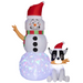 Inflatable Snowman with Dog LED Christmas Outdoor Decoration 188 cm