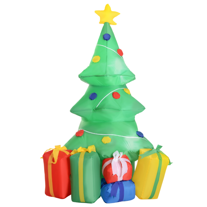 Christmas Inflatable Decoration – 5ft LED Tree with Ornaments - Samanta Factory
