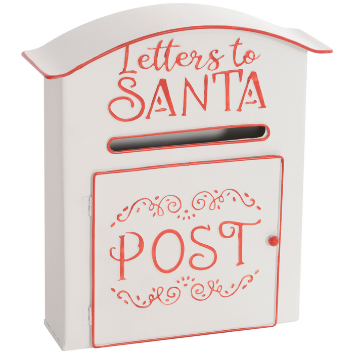 Steel Christmas Mailbox – 3D Embossed Festive Wall Decor - Samanta Factory