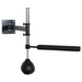 Wall-mounted speed ball trainer with adjustable height and steel bracket for boxing and MMA training

