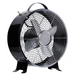 26cm Black Desk Fan with 2-Speed Settings and Anti-Slip Base – Ideal for Home and Office