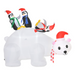 Christmas Inflatable Decoration – 5ft LED Polar Bear & Penguins - Samanta Factory
