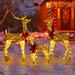 3-Piece Lighted Christmas Reindeer Family Set with Warm White LEDs