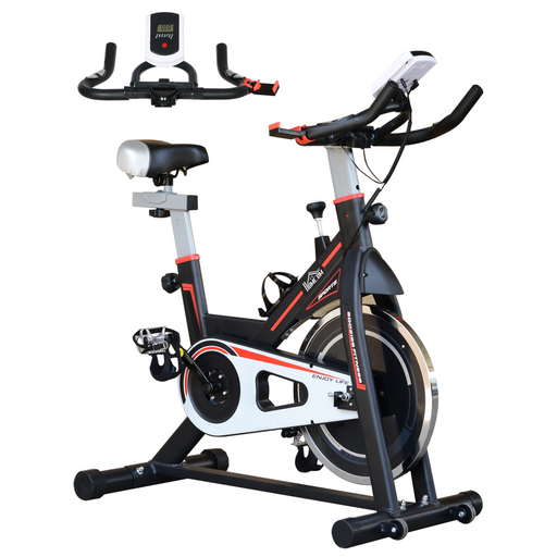 Adjustable Racing Exercise Bike with 8kg Flywheel and LCD Monitor
