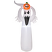 1.8 m inflatable Halloween ghost and pumpkin with LED lights, dancing motion, weatherproof polyester, fan, stakes, and ropes for UK indoor and outdoor display