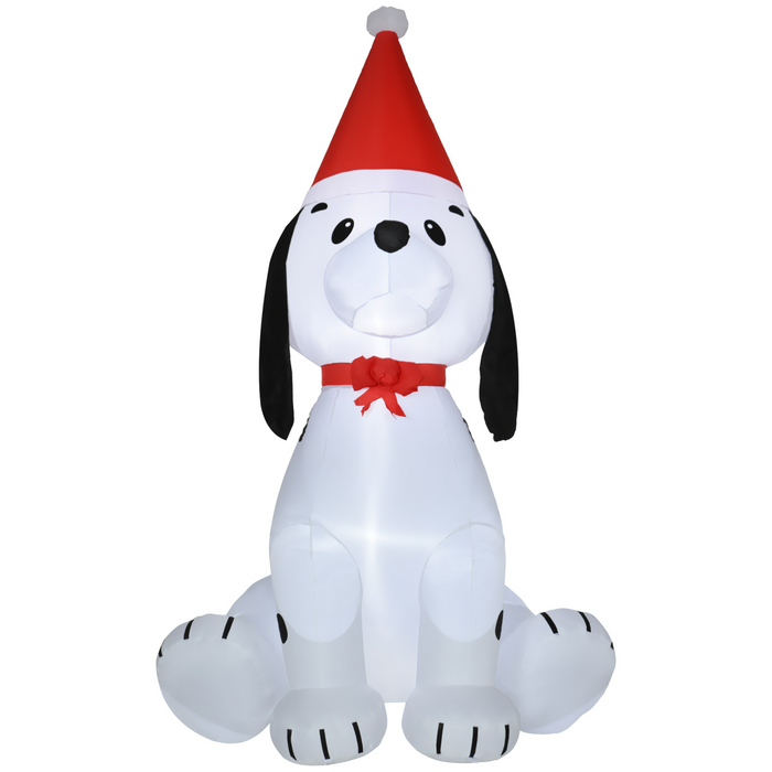 Inflatable Christmas Dog – 6ft Lighted Festive Outdoor Decor - Samanta Factory