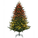 6ft artificial Christmas tree with RGB LED lights and realistic pine branches