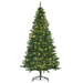 6ft artificial Christmas tree with warm white LEDs and realistic branches