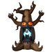 2.4 m inflatable Halloween ghost tree with three LED lights, dancing motion, and weatherproof polyester for UK indoor and outdoor display