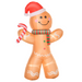 8ft Inflatable Gingerbread Man – Lighted Indoor Outdoor Christmas Decor - Samanta Factory