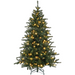 6ft pre-lit Christmas tree with warm white LED lights and metal base

