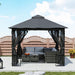 3x3m Gazebo Party Tent | Double-Tier Patio Canopy with UV Protection & Steel Frame – Garden Sun Shade - Samanta Factory