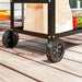 Outsunny BBQ Trolley: Stainless Steel Pizza Table & Versatile Outdoor Cart - Samanta Factory