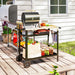 Outsunny BBQ Trolley: Stainless Steel Pizza Table & Versatile Outdoor Cart - Samanta Factory