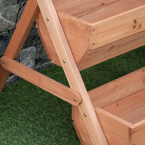 Raised Garden Bed – 3-Tier Wooden Planter Box - Samanta Factory