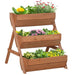 Raised Garden Bed – 3-Tier Wooden Planter Box - Samanta Factory
