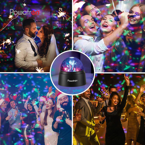 Powertron Starball Disco Light | Compact and portable, Multi-coloured light - Samanta Factory