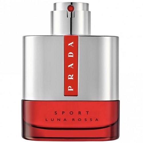 "Prada Luna Rossa Sport Eau de Toilette 50ml – red and silver athletic-inspired bottle"