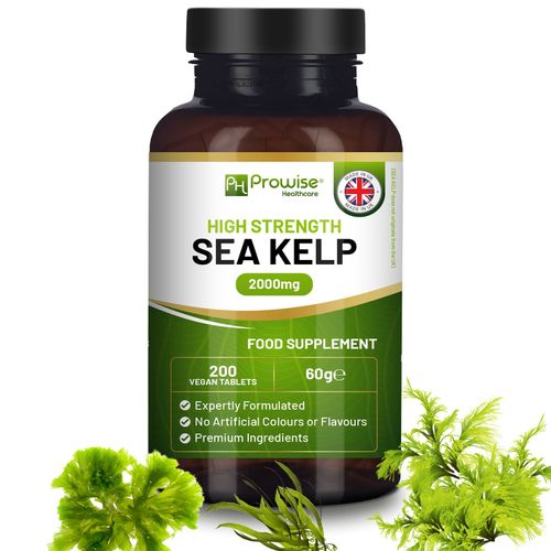 Sea Kelp 2000mg – 200 Vegan Tablets | Natural Iodine Support - Samanta Factory