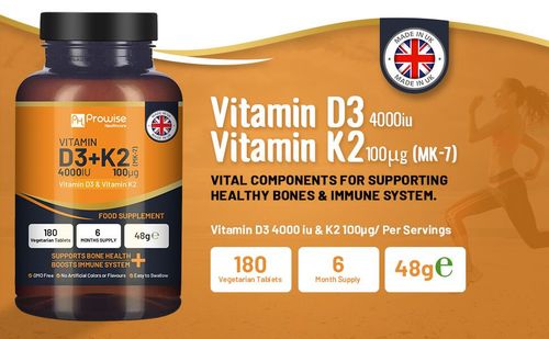 Vitamin D3 & K2 Supplement – High Potency for Bone & Immune Support - Samanta Factory