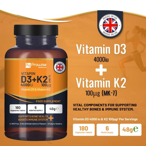 Vitamin D3 & K2 Supplement – High Potency for Bone & Immune Support - Samanta Factory