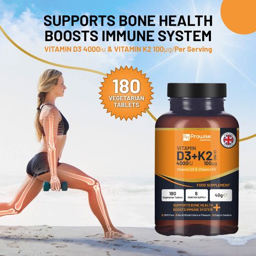 Vitamin D3 & K2 Supplement – High Potency for Bone & Immune Support - Samanta Factory